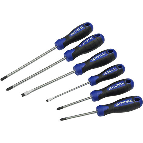 Faithfull Boxed Soft Grip Screwdriver Set, 6 Piece FAISDSET6PRO