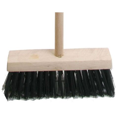 Faithfull Broom PVC 325mm 13in Head complete with Handle FAIBRPVC13H