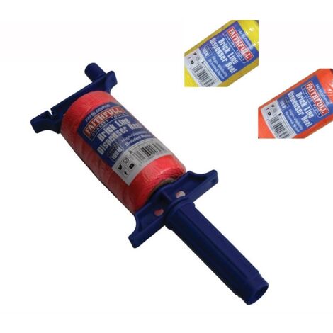 Faithfull Builders Brick Line Dispenser Reel Hi-Vis Line 100m 330ft FAIBLDISPHD