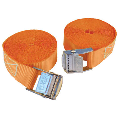 Faithfull Cam Style Tie-Downs 25mm x 5m 2 Piece FAITDCAM51