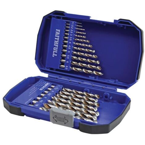 Faithfull Cobalt HSS Drill Set M35 1-10mm 19 Piece FAIMSET19COB