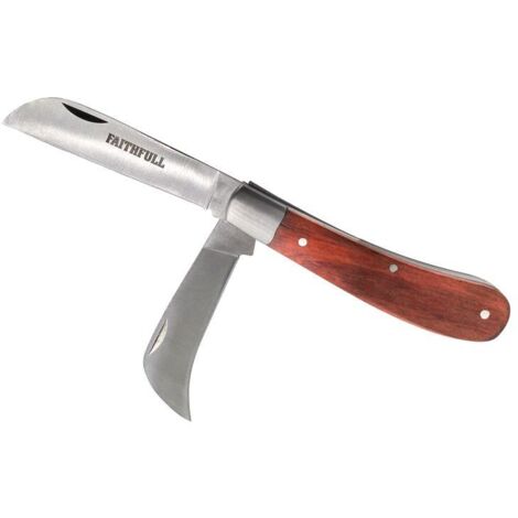Faithfull Countryman Budding & Pruning Knife with Sharp Blade for Grafting and Pruning Tasks