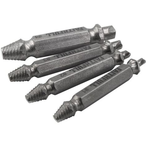 Faithfull CT10-004A Screw Extractor Set, 4 Piece FAISBEXTRACT