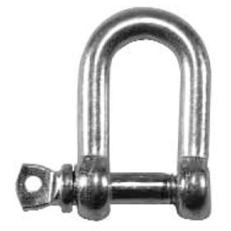 Faithfull D-Shackle Zinc Plated 6mm Pack 4 FAICHDS60