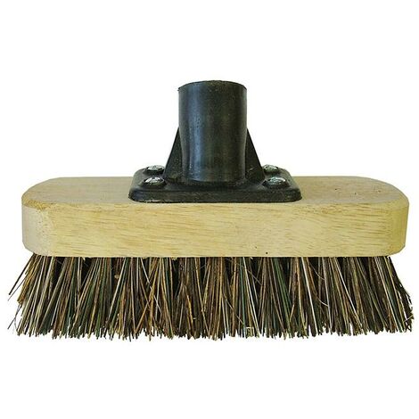 Faithfull Deck Scrub Broom Head 175mm 7in Threaded Socket FAIBRDECKSCR