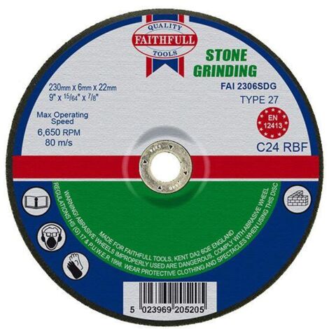 10 Pack Metal Grinding Discs - 115mm X 22.2mm X 6mm For Angle Grinders, Depressed Centre