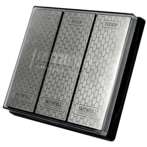 Faithfull Diamond Whetstone Kit, 3 Piece