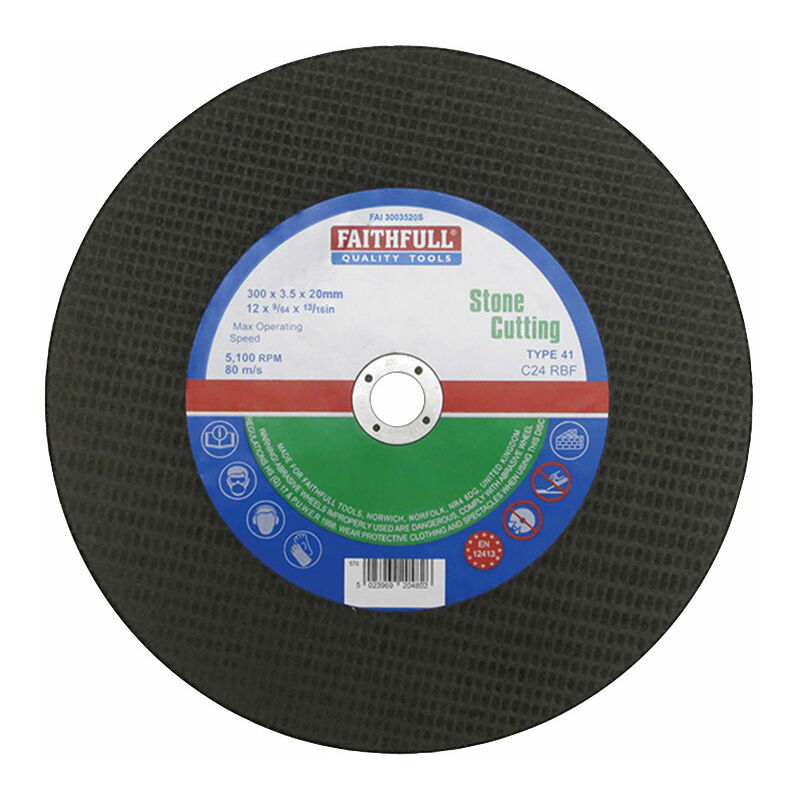 Faithfull - FAI3003520S Stone Cut Off Disc 300 x 3.5 x 20mm