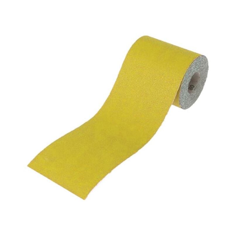 Faithfull - Aluminium Oxide Sanding Paper Roll Yellow 115mm x 50m 60G FAIAR11560Y