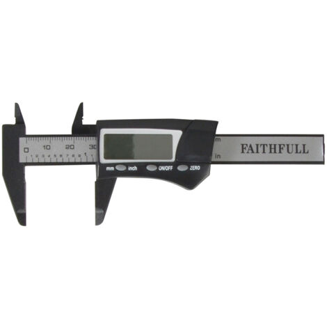 Faithfull FAICALDIG75 Mini Digital Caliper with 75mm Measurement Capacity