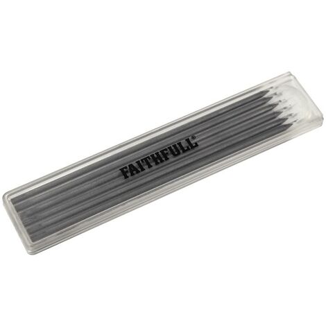 Faithfull FAICPLRRFILB Black Pencil Marking Refill Pack for FAICPLR 6 Piece