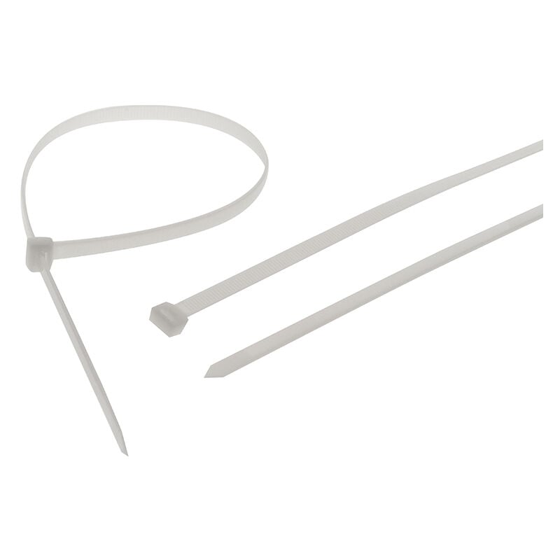 Faithfull - Heavy-Duty Cable Ties White 9.0 x 905mm (Pack 10) FAICT900WHD