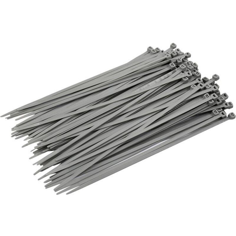 Faithfull FAICT250G Cable Ties Grey 4.8 x 250mm (Pack 100) FAICT250G