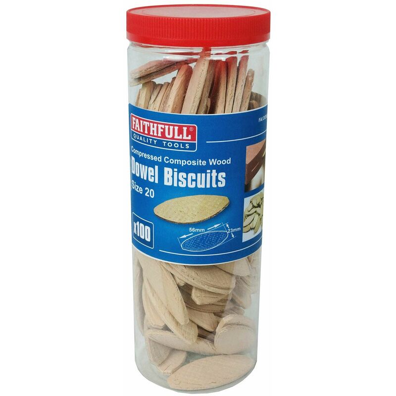 Biscuit Wood No 20 (Tub of 100) FAIDOWBIS20