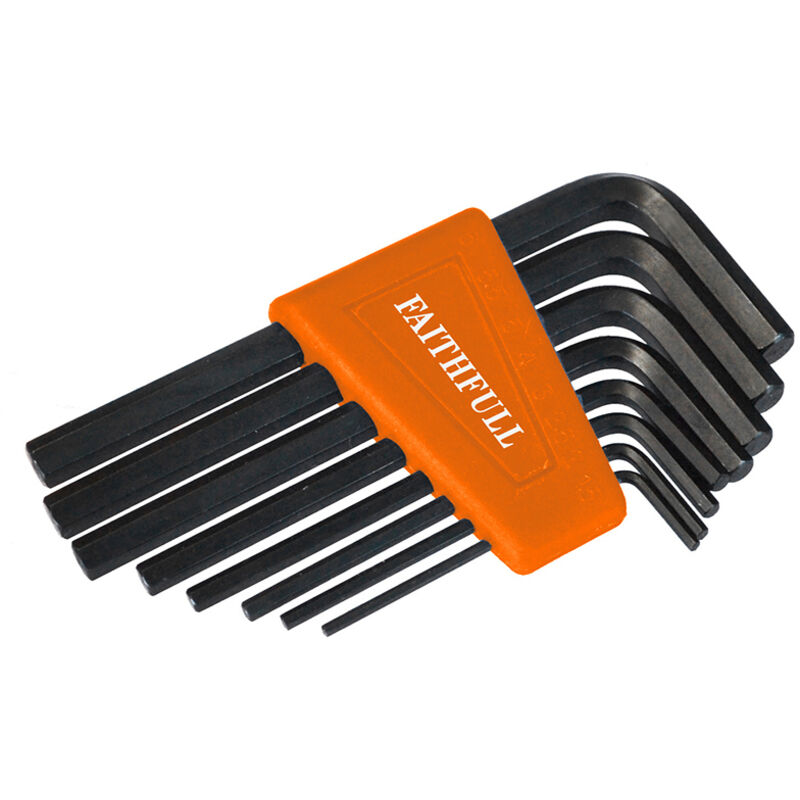 Faithfull - Metric Short Arm Hexagon Key Set, 8 Piece FAIHKS8M