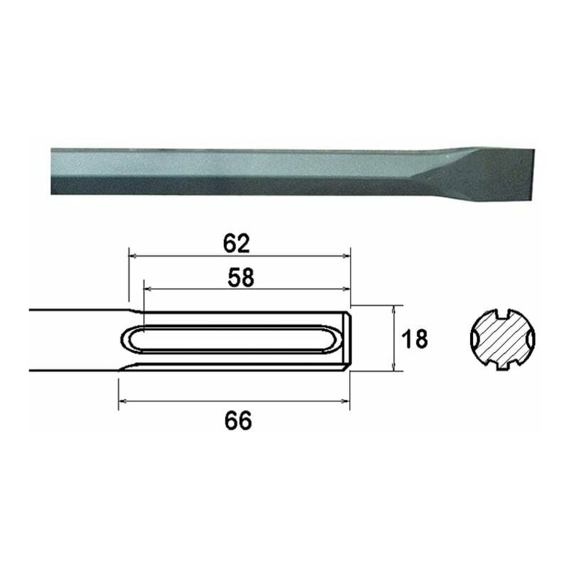 Sds Max Chisel 300mm FAIMAXC300 - Faithfull