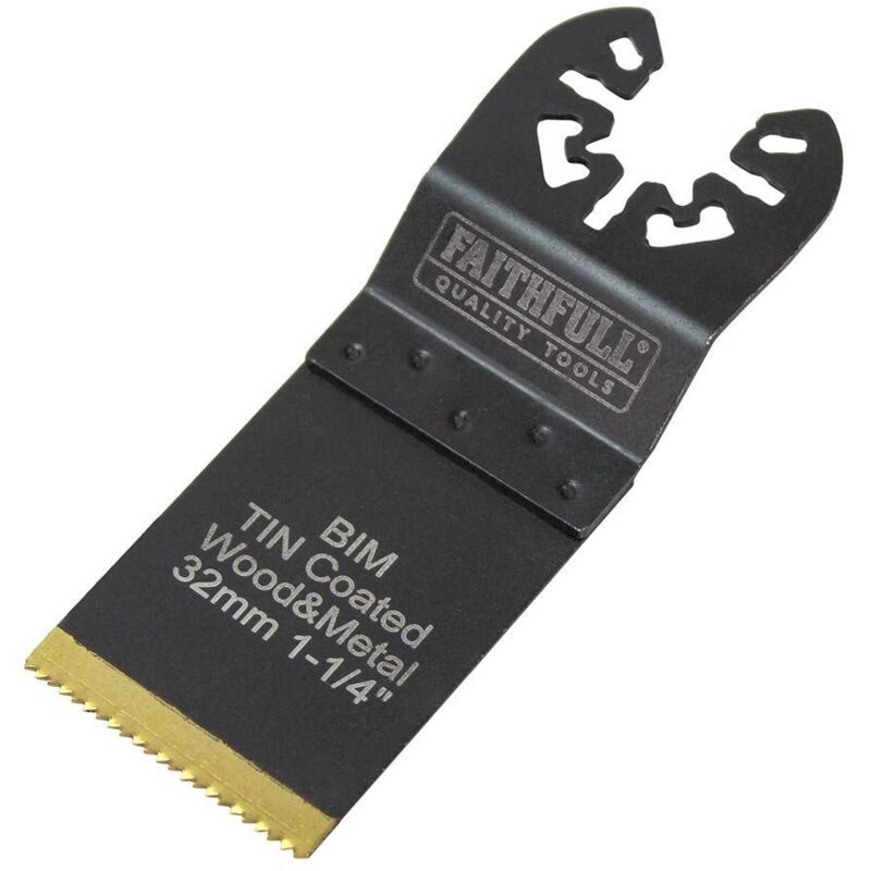 Faithfull M0010029P Multi-Functional Tool Bi-Metal Flush Cut TiN Coated Blade 32mm FAIMFBM32