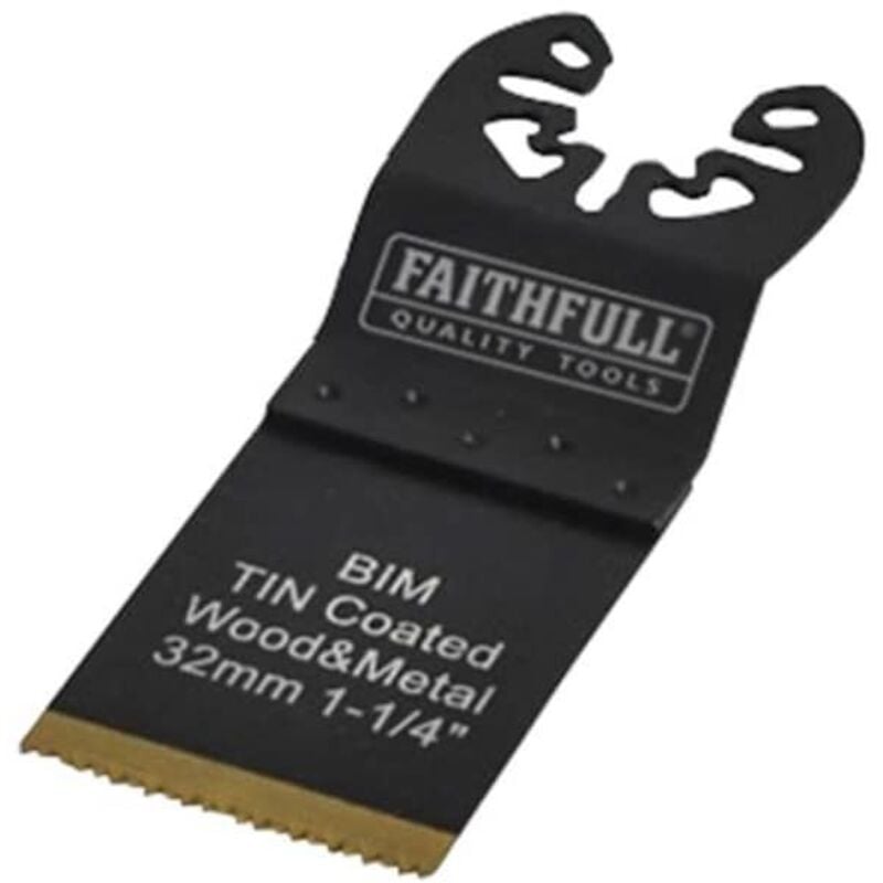 Faithfull Multi-Functional Tool Bi-Metal Flush Cut TiN Coated Blade 32mm