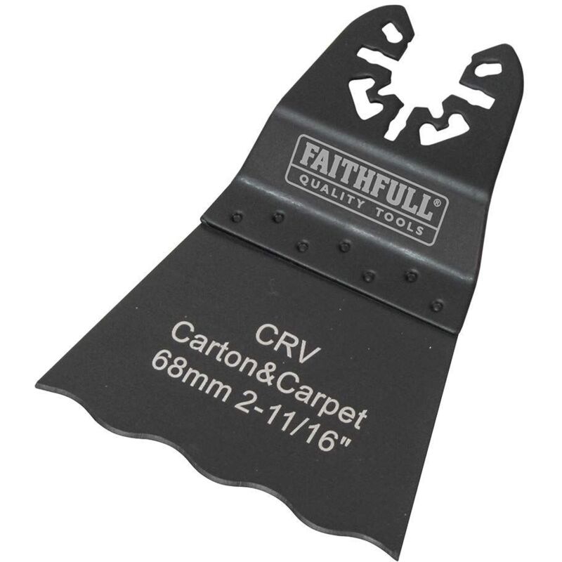 Faithfull - Multi-Functional Tool CrV Serrated Wavy Edge Saw Blade 68mm