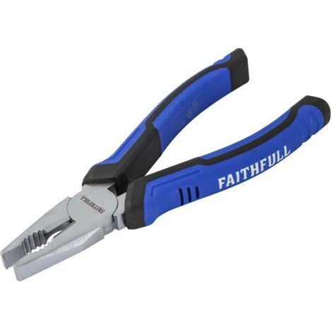 Faithfull FAIPLC7N 180mm (7-inch) Combination Pliers with Ergonomic Handle for Versatile Use