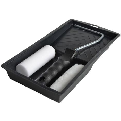 Faithfull FAIRKITMINI Mini Paint Roller Frame, Tray and 2 Refills