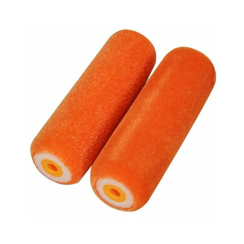 Faithfull - 75FAIRMINI2FLO Flock Foam Mini Roller Refill (Pack 2) FAIRMINI2FLO