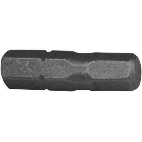 Faithfull FAISBH525 Hex 5 S2 Grade Steel Screwdriver Bits Set of 3, 25mm Length