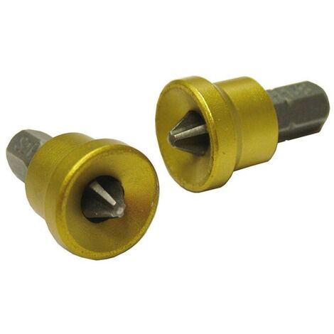 Faithfull FAISBPH2DW Drywall Screwdriver Adaptor and PH2 Bits X2 Bits