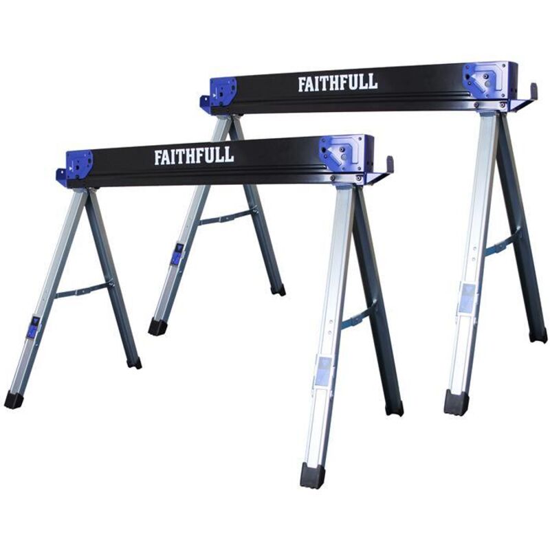 Faithfull FAISH1055 Folding Sawhorse - Pair FAISH1055