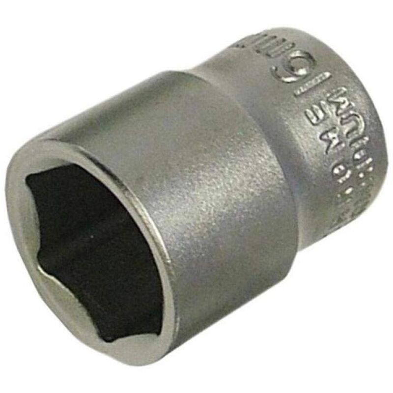 Faithfull - 3/8in Drive 14mm Hexagon Socket Satin Chrome Plated FAISOC3814