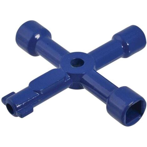 Faithfull FAISUKEY 4-Way Services Utility Meter Key FAISUKEY