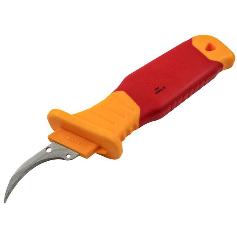 Faithfull VDE Stripping Knife Sickle Blade 205mm - Electrical Tool