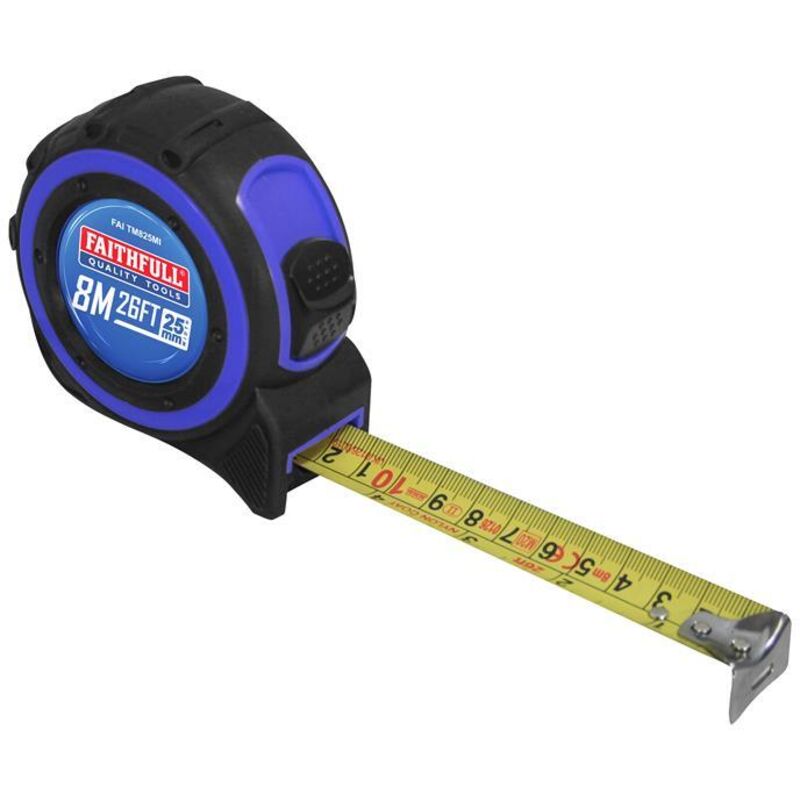 Trade Tape Measure 8m/26ft (Width 25mm) - Faithfull
