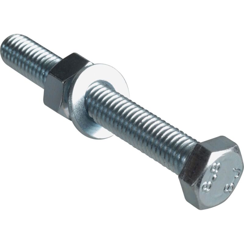 Faithfull - High Tensile Set Screw zp M8 x 60mm Forge Pack 4 FORFPHBN860