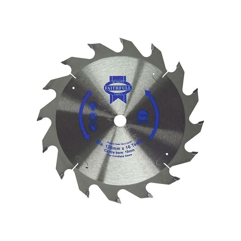 Tct Cordless Trimsaw Blade 136 X 10Mm X 30T