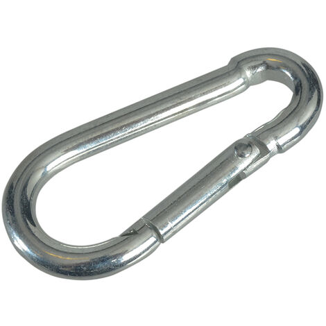 Faithfull Fire Brigade Snap Hook 4mm Zinc Plated (Pack 4) FAICHFBS40