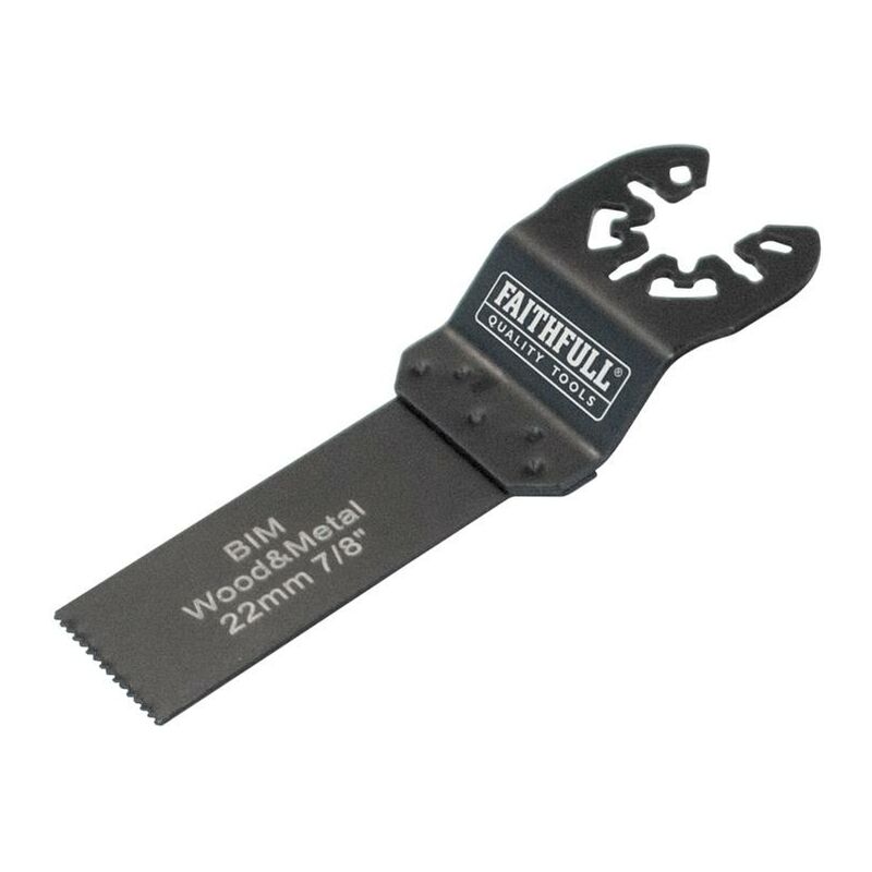 Faithfull M0010005 Multi-Functional Tool Flush Cut Wood/Bi-Metal Blade 22mm FAIMFWM22