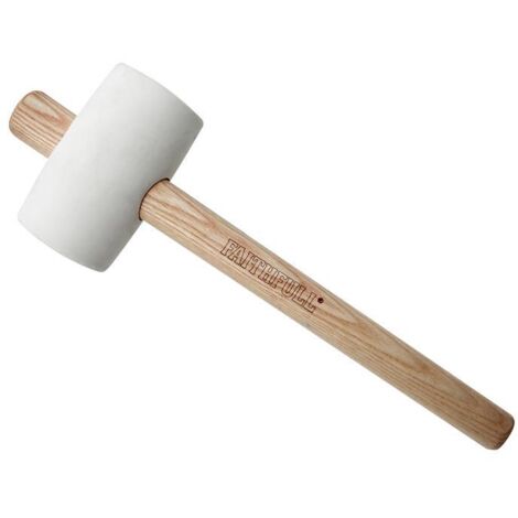 Faithfull FSC White Rubber Mallet 16oz FAIRMWF16FSC