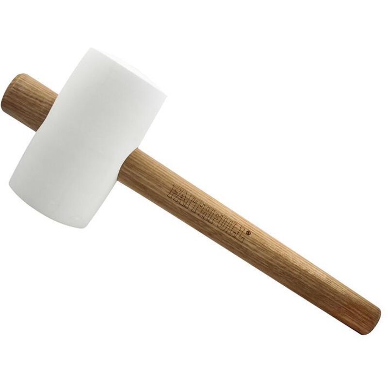 Fsc White Rubber Mallet 40oz FAIRMWF40FSC - Faithfull