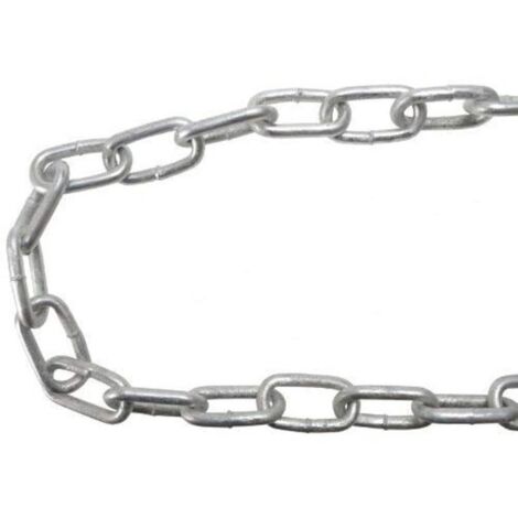 Faithfull Galvanised Chain Link 8mm x 10m Reel - Max. Load 450kg