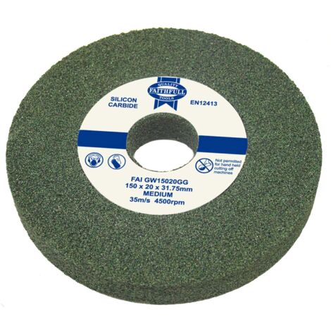 Faithfull GW15016GG Green Grit - Mola a disco, multiuso, 150 x 16 mm