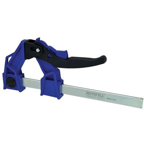 Faithfull Heavy-Duty Lever Clamp Capacity 160mm FAILC160120