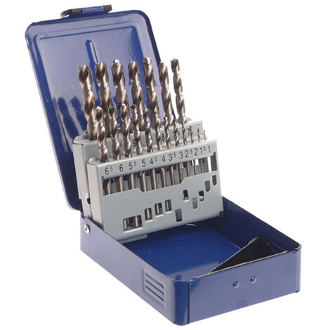 Faithfull HSS Drill Bit Set of 19 M2 1 - 10mm & Case FAIMSET19PRO