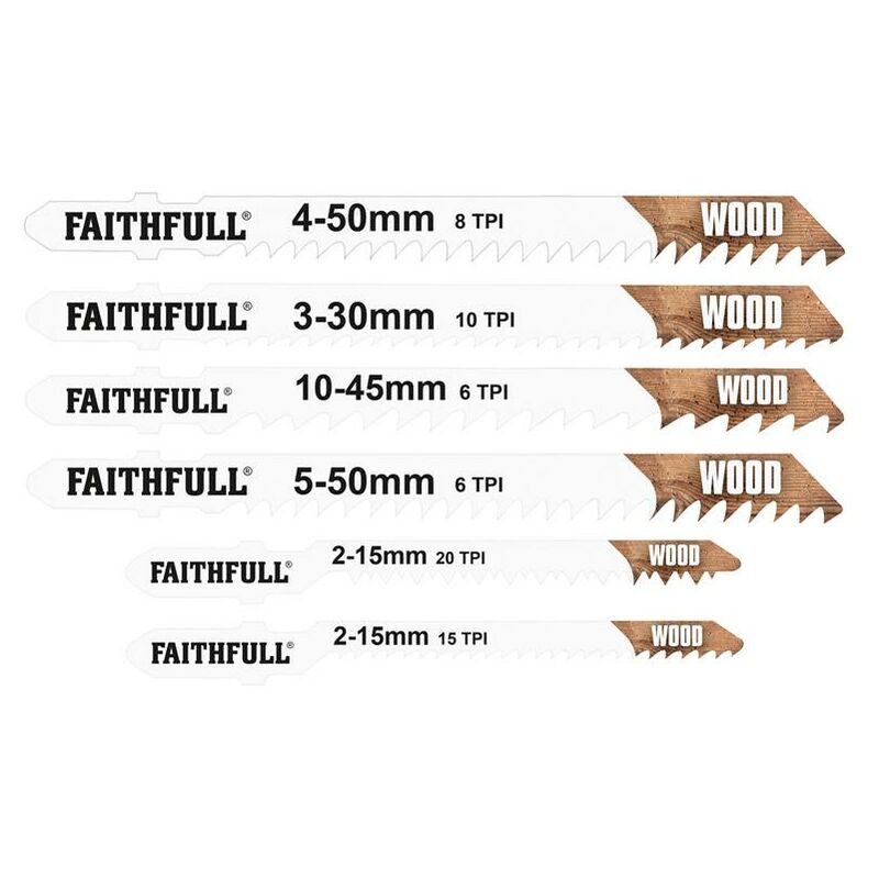 Faithfull - Jigsaw Blade Set of 10 Assorted FAIJBSET10