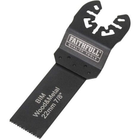 Faithfull M0010005 Multi-Functional Tool Flush Cut Wood/Bi-Metal Blade 22mm FAIMFWM22