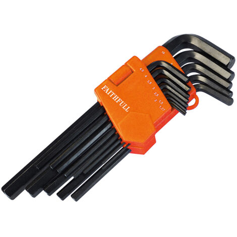 Faithfull Metric Long Arm Hex Key Set, 13 Piece FAIHKS13ML