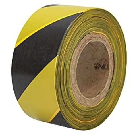 Faithfull, Nastro segnaletico Giallo/Nero, 70 mm x 500 m