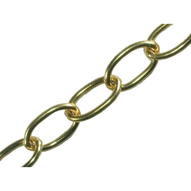 Faithfull Oval Chain 1.8mm x 10m Polished Brass FAICHOP18