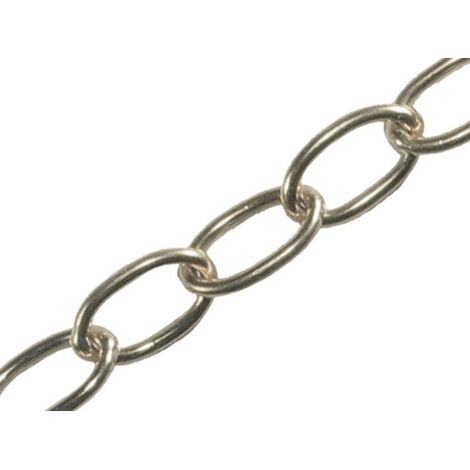 Faithfull Oval Chain 2.3mm x 10m Chrome FAICHOC23