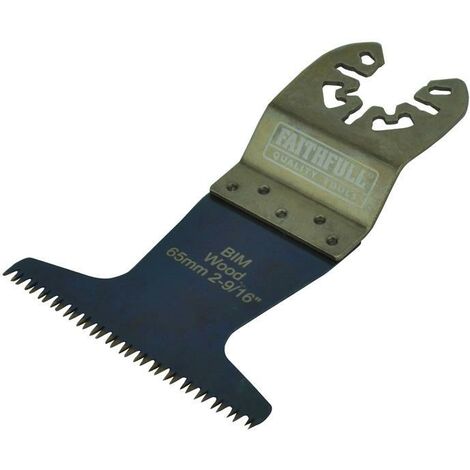 Faithfull PM0010004 Premium Arc Cut Hardwood Bi-Metal Blade 65mm FAIMFHW65P
